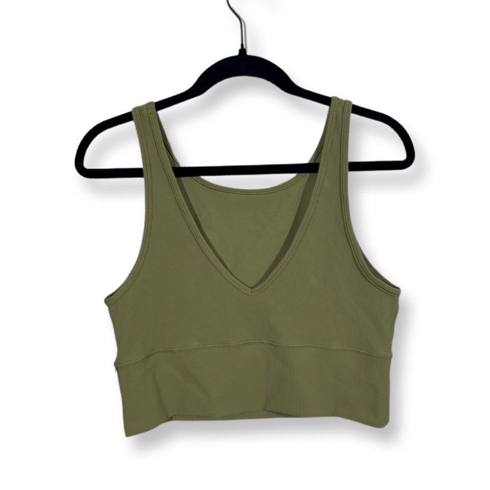 Lululemon Power Pivot Ribbed Tank Ribbed Crop Top Reversible - Picture 7 of 7